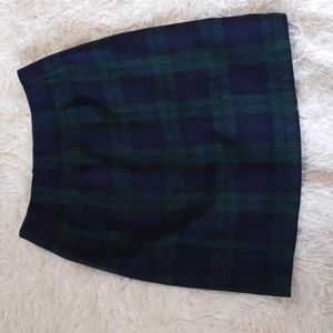 Vtg Maggie Lawrence Plaid Academia Skirt Size 6